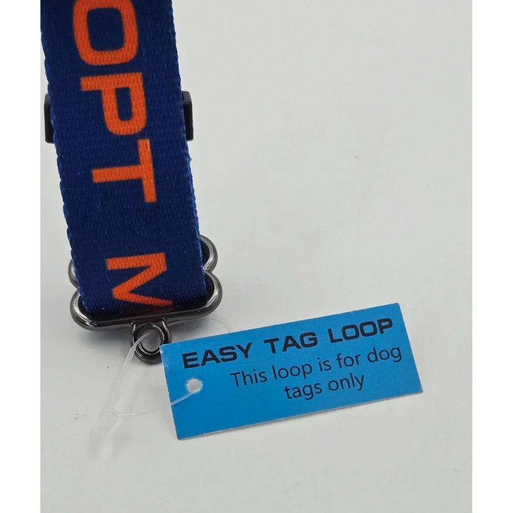 Max and Neo Adopt Me Neo Collar Blue Orange Large 17-25 Inch Dog Rescue Gear C2